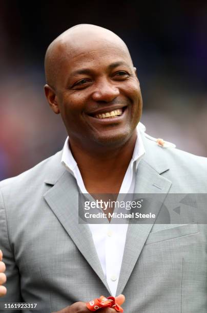 Brian Lara during the Final of the ICC Cricket World Cup 2019 between New Zealand and England at Lord's Cricket Ground on July 14, 2019 in London,...