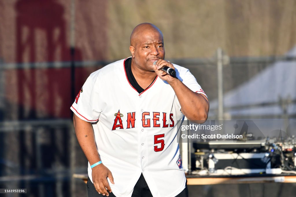 Qfive Rapper Rapper Young MC performs onstage during Hammer's House Party at Five ...