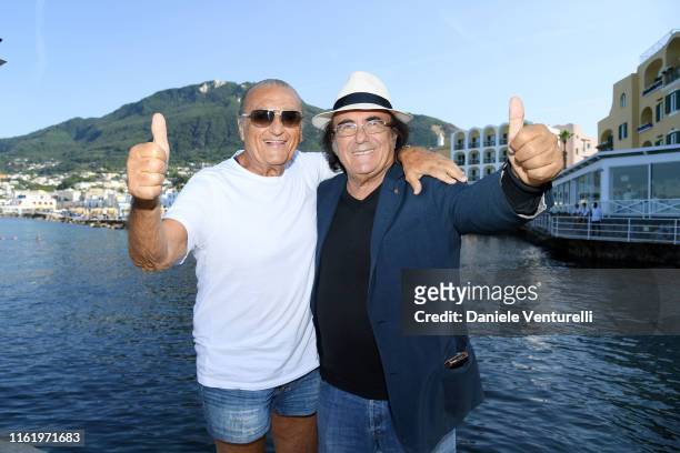 Singer Tony Renis and Al Bano attend 2019 Ischia Global Film & Music Fest on July 14, 2019 in Ischia, Italy.