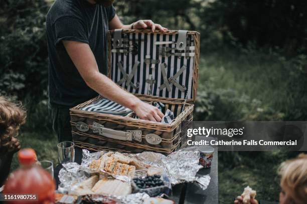 picnic - picnic basket stock pictures, royalty-free photos & images