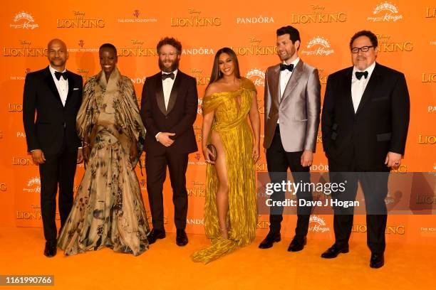 Attends "The Lion King" European Premiere at Leicester Square on July 14, 2019 in London, England.