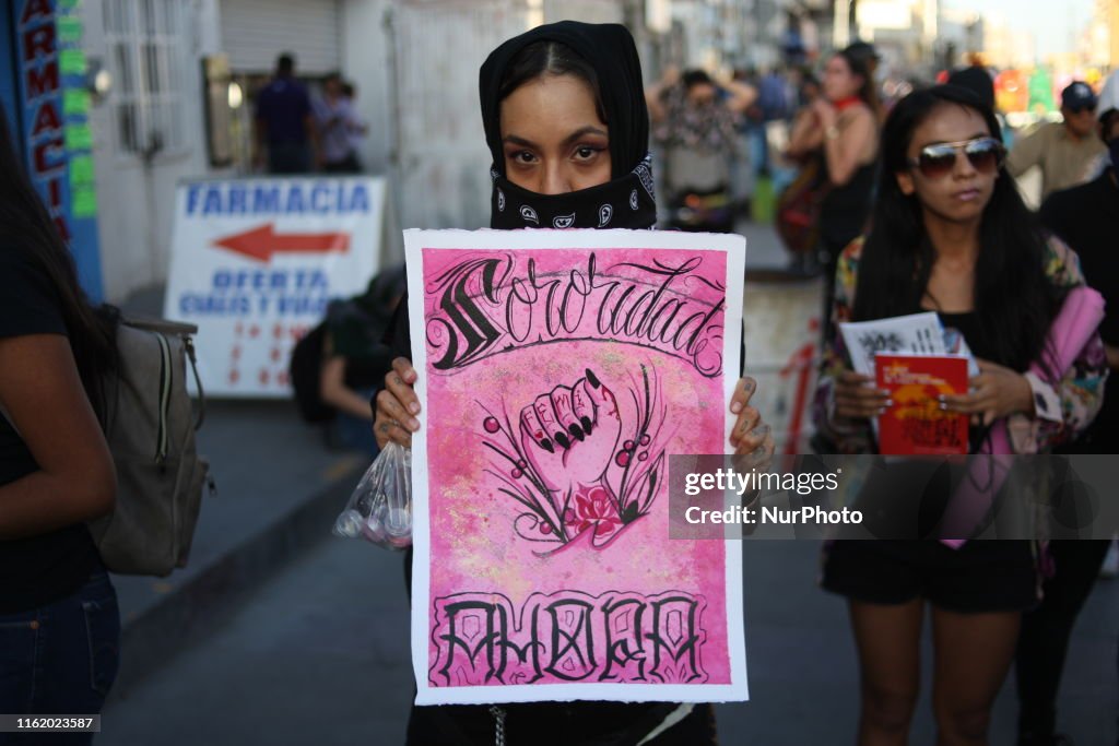 Women Protest in Mexico City Against Sexual Abuse