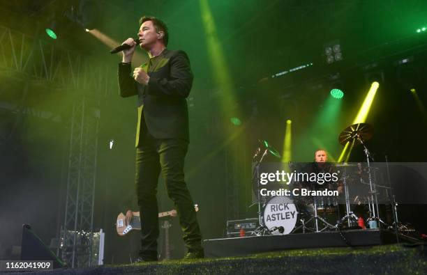 Rick Astley performs on stage during Day 6 of Kew The Music Festival at Kew Gardens on July 14, 2019 in London, England.