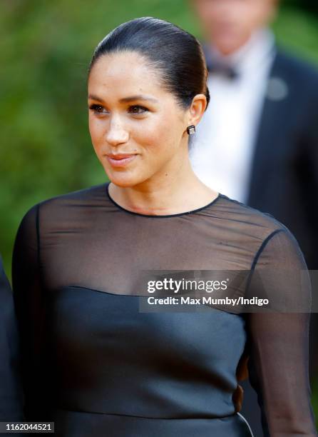 Meghan, Duchess of Sussex attends "The Lion King" European Premiere at Leicester Square on July 14, 2019 in London, England.