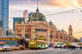 Melbourne Flinders Street Train Station in Australia