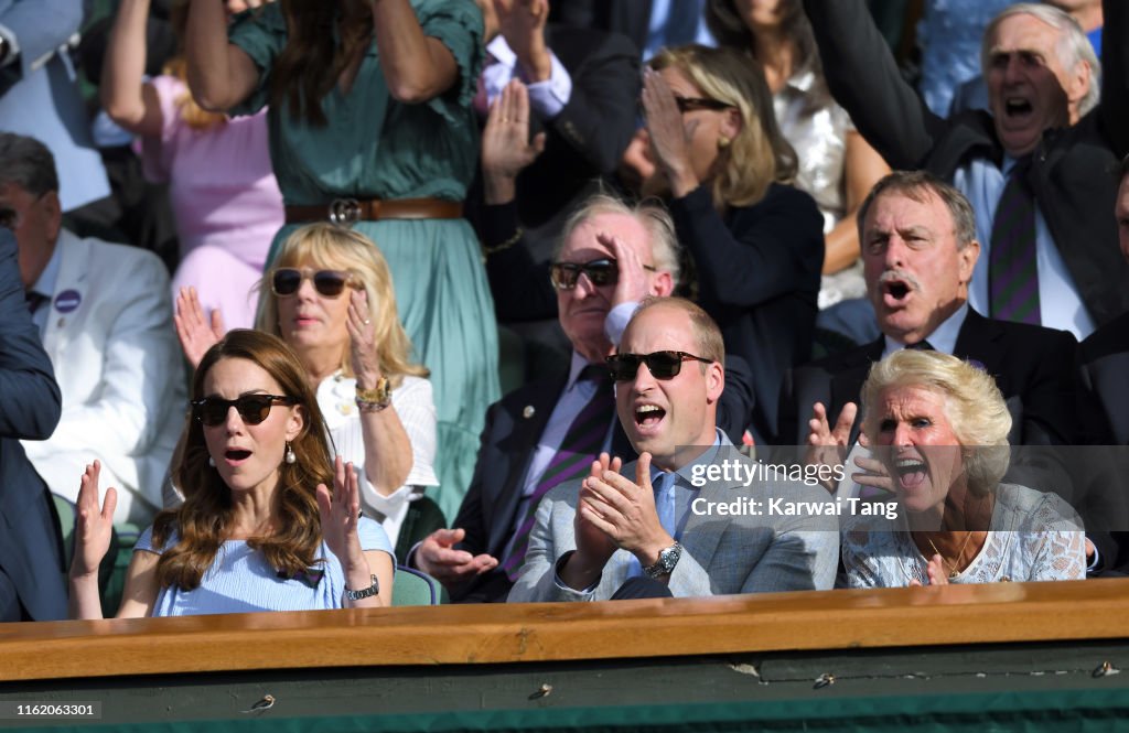 Celebrities Attend Wimbledon 2019