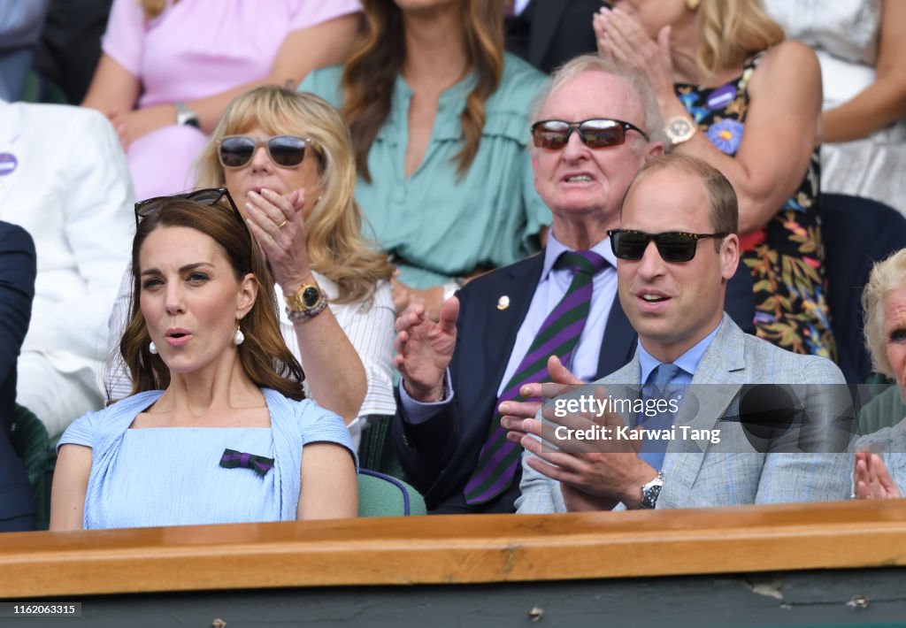 Celebrities Attend Wimbledon 2019