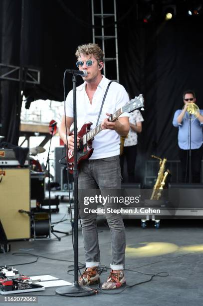 Anderson East performs during Forecastle Music Festival at Louisville Waterfront Park on July 14, 2019 in Louisville, Kentucky.
