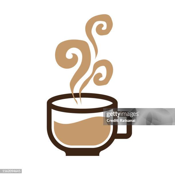 coffee - steaming hot coffee stock illustrations