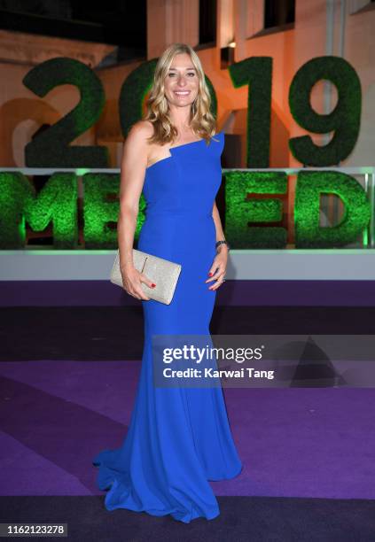 Barbara Schett attends the Wimbledon Champions Dinner at The Guildhall on July 14, 2019 in London, England.