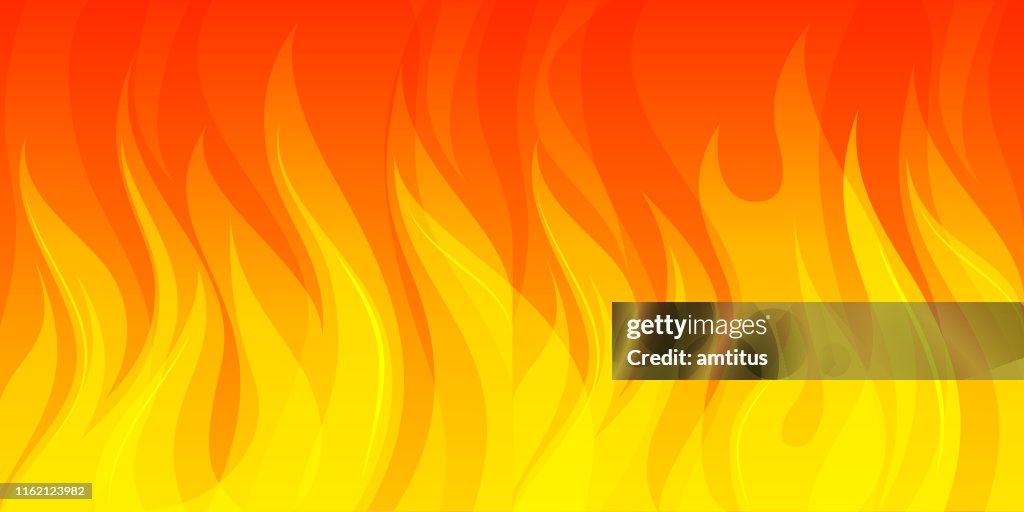 Wide fire background