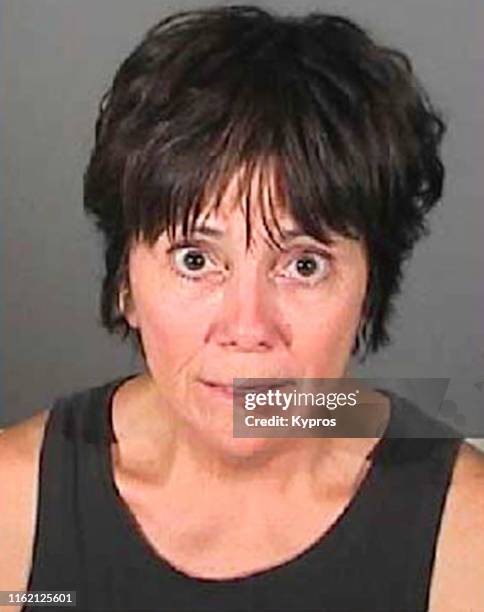 In this handout, American actress Joyce DeWitt in a mug shot, California, US, July 2009.