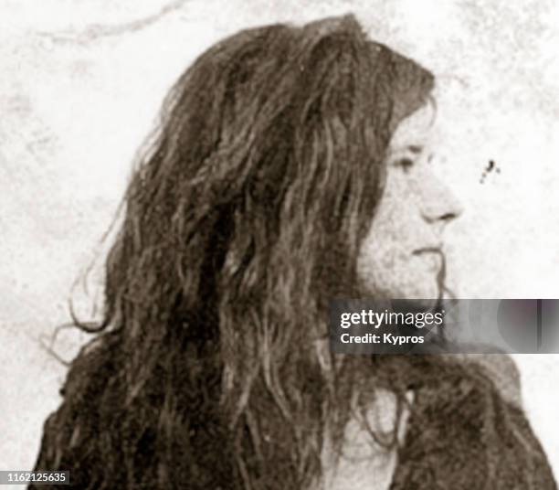 In this handout, American singer-songwriter Janis Joplin in a mug shot, Tampa, Florida, US, November 1969.