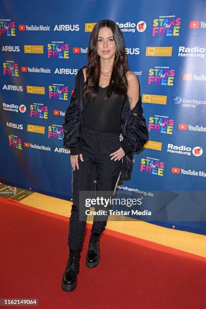 Lena Meyer-Landrut attends the 'Stars for free' music festival at Barclaycard Arena on August 17, 2019 in Hamburg, Germany.
