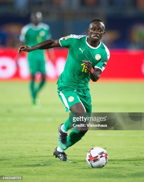 Sadio Mané of Senegal during the 2019 Africa Cup of Nations Semi Final match between Senegal and Tunisia at 30th June Stadium on July 14, 2019 in...
