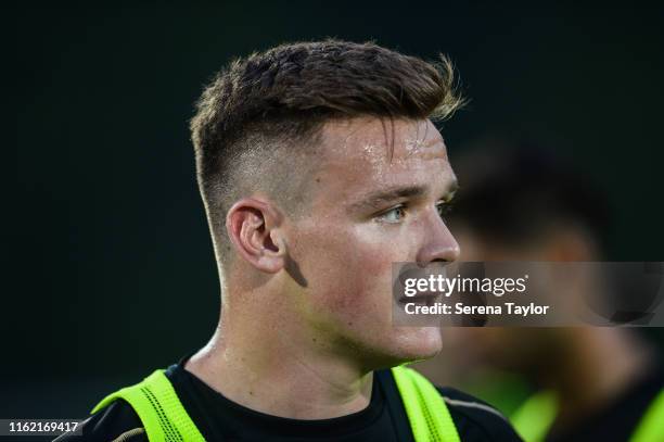 Owen Bailey of Newcastle United during the Newcastle United Training session at Nanjing Olympic Sports Center on July 15, 2019 in Nanjing, China.