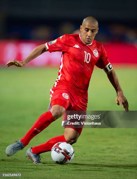 Wahbi Khazri of Tunisia during the 2019 Africa Cup of Nations Semi Final match between Senegal and Tunisia at 30th June Stadium on July 14, 2019 in...