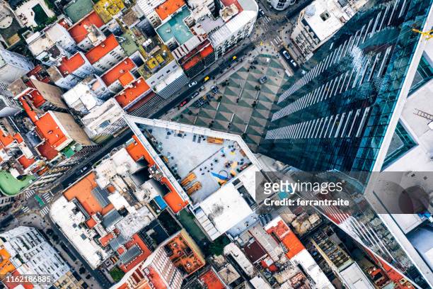 overhead view of buenos aires - buenos aires city stock pictures, royalty-free photos & images