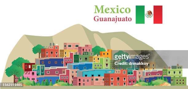 stockillustraties, clipart, cartoons en iconen met guanajuato, mexico - spire