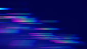 Speed Motion Stripe Neon Colorful Abstract Blue Blurred Prism Spectrum Lines Black Background Dark Bright Technology Backdrop
