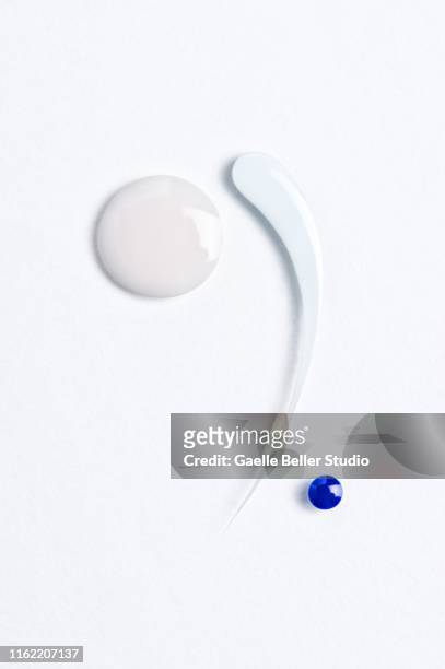 abstract design with white and blue nail polish - white nail polish stock pictures, royalty-free photos & images
