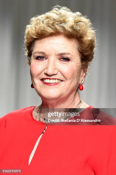 Mara Maionchi attends the Aniye By fashion show at Tenoha Milano on July 15, 2019 in Milan, Italy.