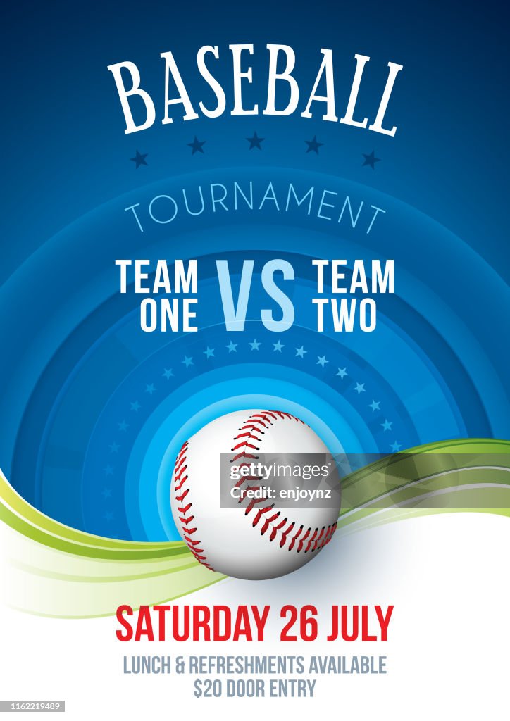 Baseball Tournament Poster High-Res Vector Graphic - Getty Images