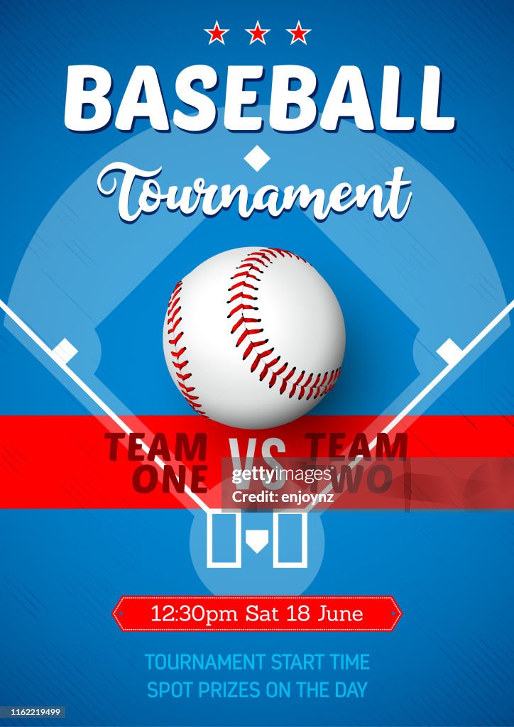 Affiche de tournoi de base-ball