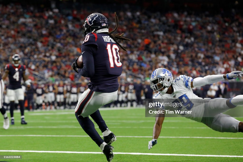 Detroit Lions v Houston Texans