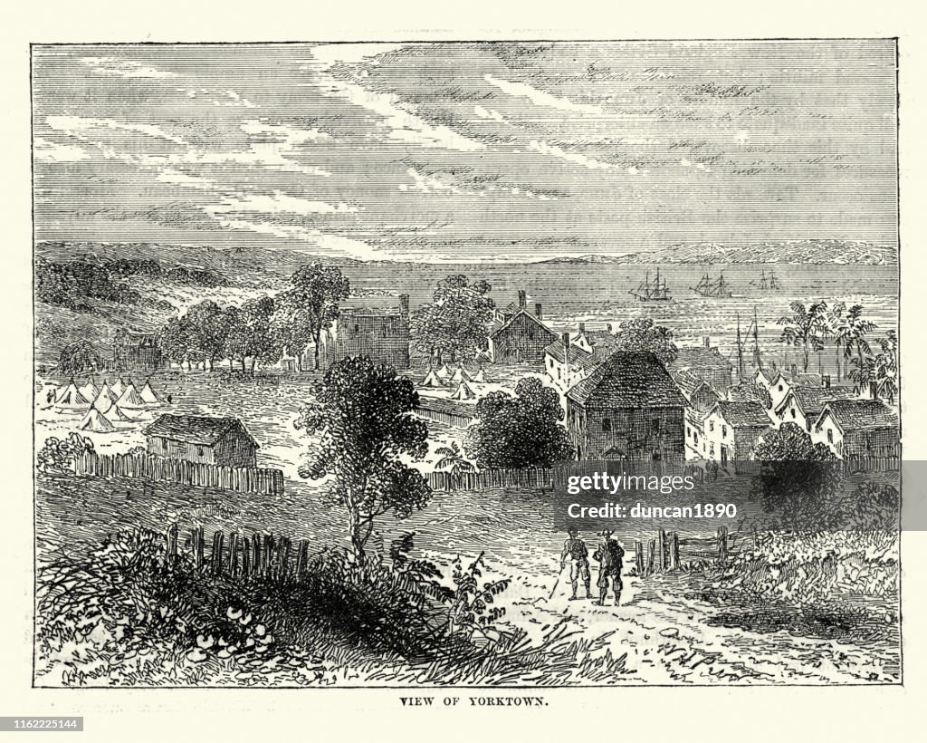 View of Yorktown, Virginia, 18th Century