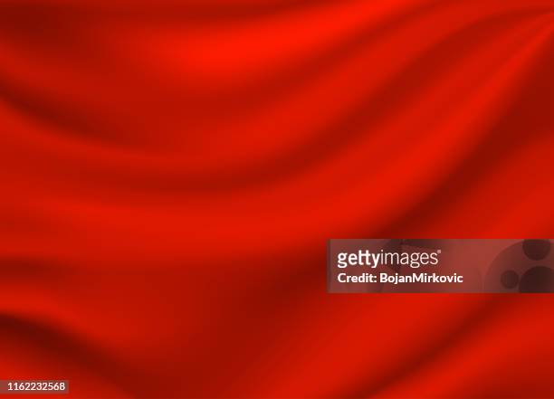 red satin silk background. vector - red silk stock illustrations