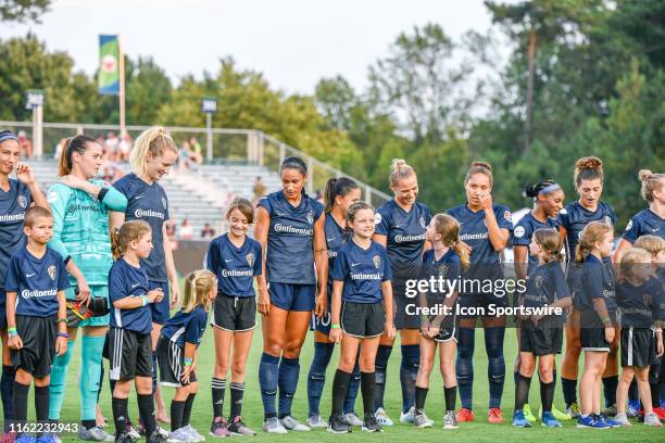 Manchester City during the Women's International Champions Cup soccer match between Manchester City v North Carolina Courage on August 15, 2019 at...