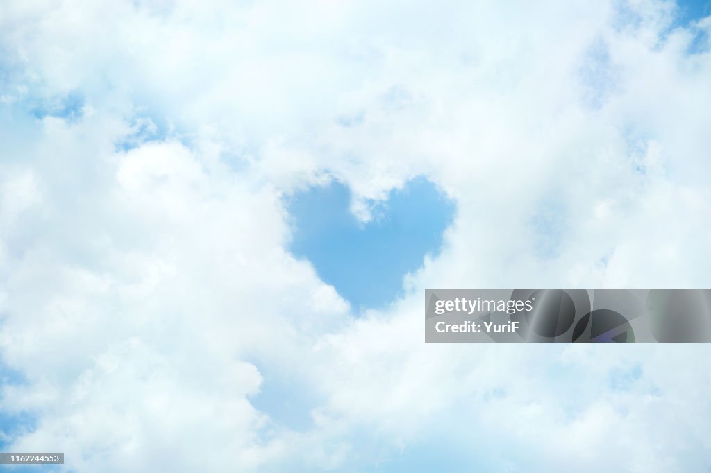 Heart shaped cloud