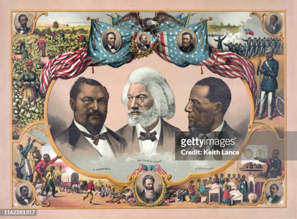 stockillustraties, clipart, cartoons en iconen met afro-amerikaanse helden - freed slaves