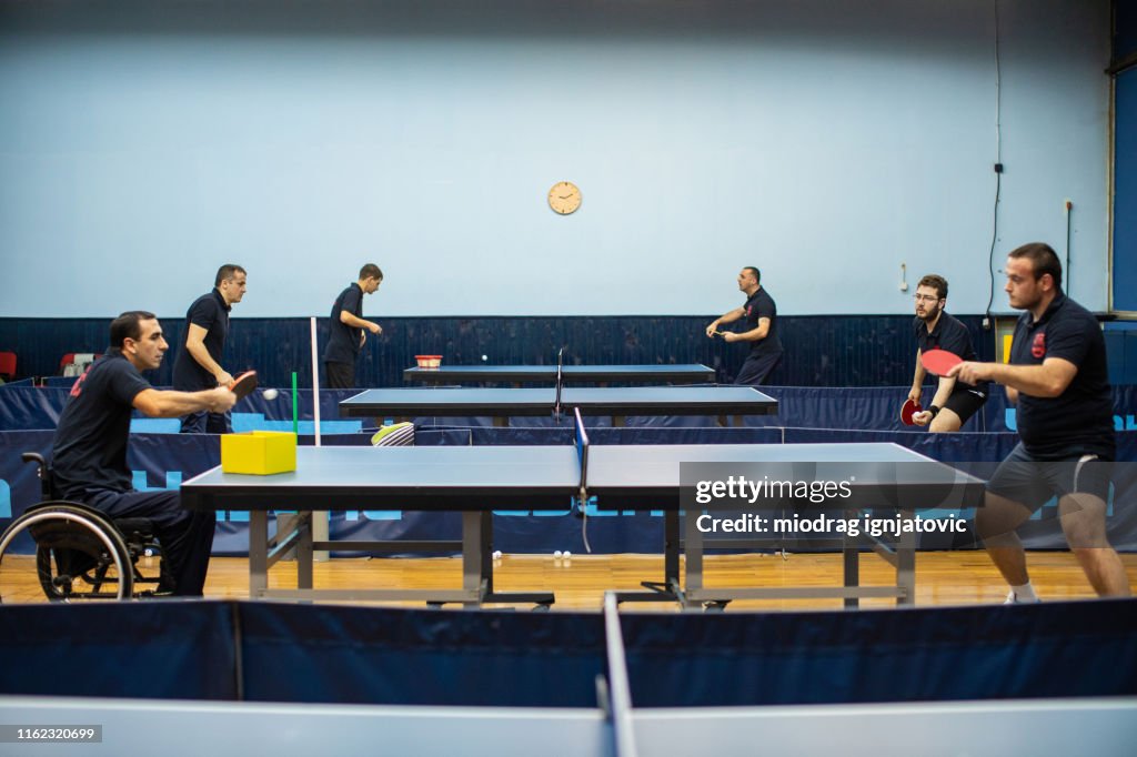 Sport hall for table tennis