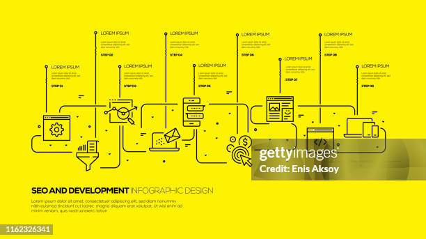 Development Graphics High Resolution Seo And Development Infographic Design High-Res Vector Graphic - Getty ...