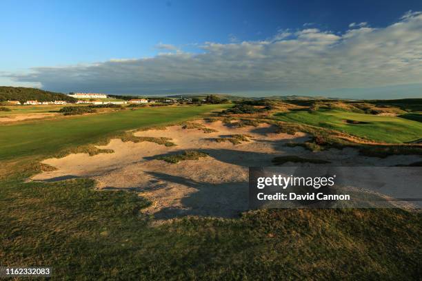 View of the recently renovated approach to the green on the par 4, 16th hole on the Ailsa Course and the appraoch to the par 4, 17th hole on the King...