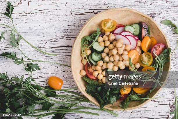 healthy vegan bowl. plant based meal - colorful vegetables summer stock pictures, royalty-free photos & images