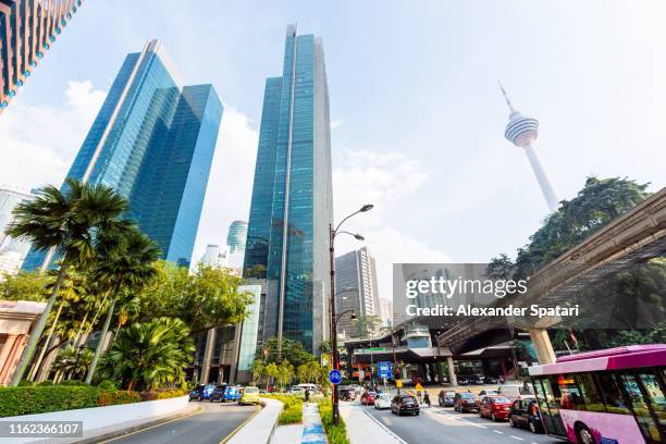 street in downtown of kuala lumpur, malaysia - malasia ストックフォトと画像