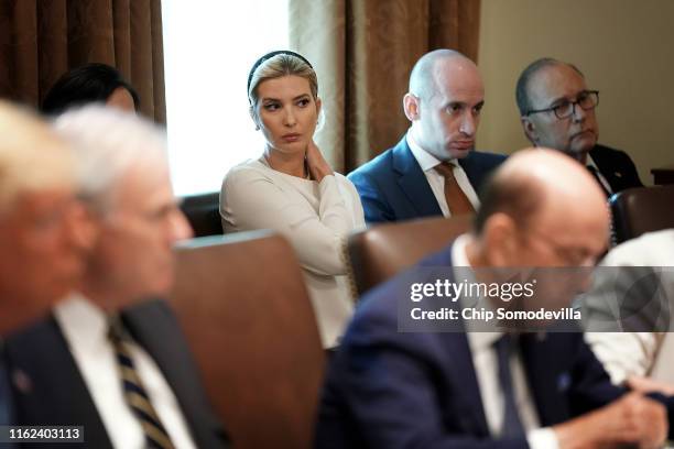 Ivanka Trump, daughter of U.S. President Donald Trump, Senior Advisor to the President Stephen Miller and National Economic Council Director Larry...