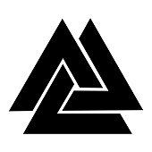 Valknut symbol icon
