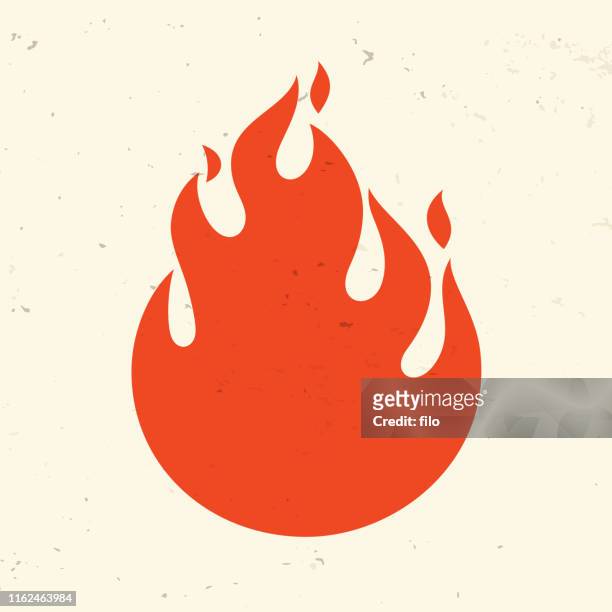 stockillustraties, clipart, cartoons en iconen met brand - vlam