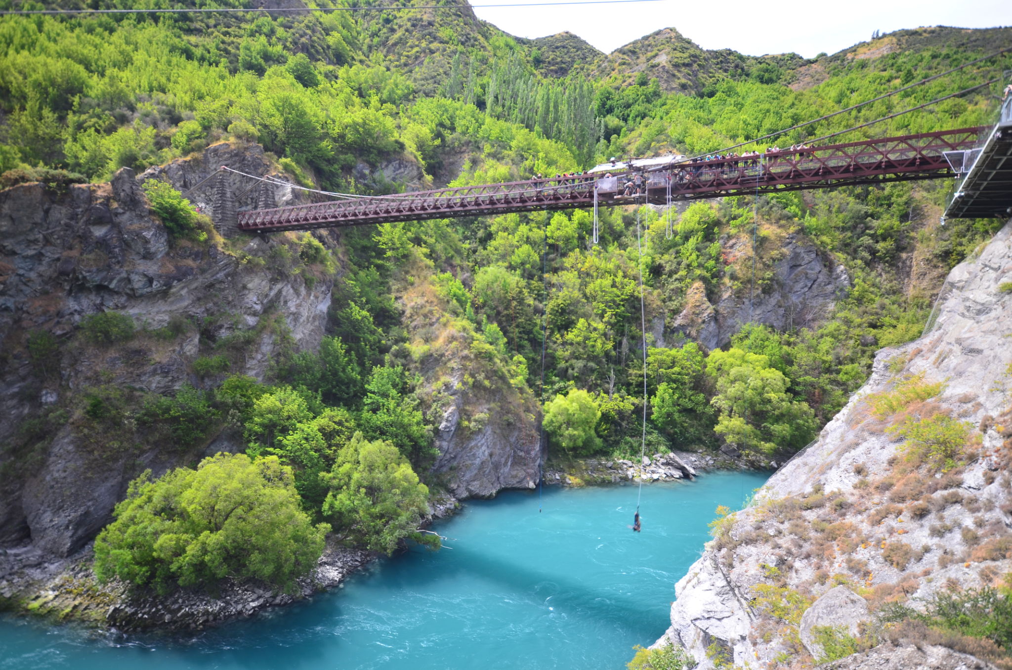 Bungee jumping at Kawarau Bridge Bungee jumping at Kawarau Bridge