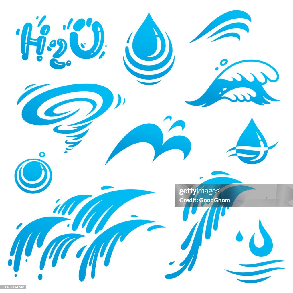 Abstract Water Design Element Water Element Design