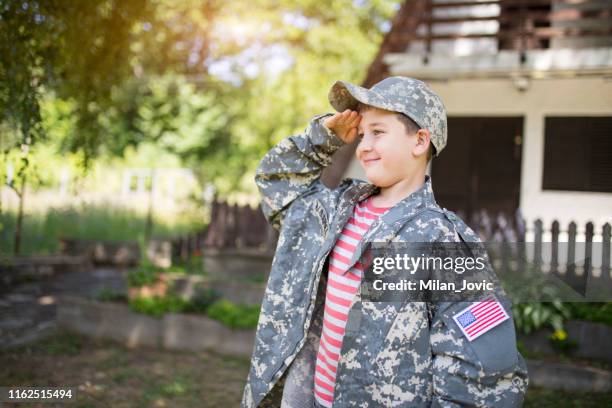 i will be like my dad one time - child military uniform stock pictures, royalty-free photos & images