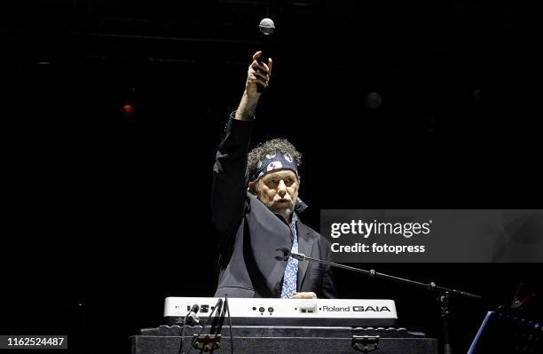 Andres Calamaro performs in concert at Jardines de Viveros on July 16, 2019 in Valencia, Spain.