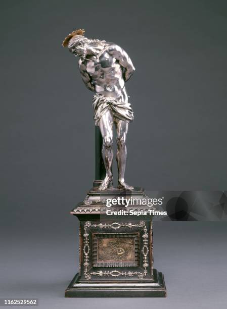 Alessandro Algardi, Christ at the Column, Italian, 1598 - 1654, model c. 1630s, cast probably mid 17th century, silver
