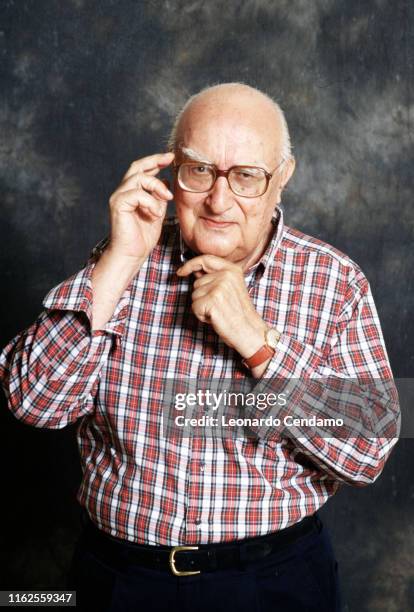 Italian writer Andrea Camilleri , Rome, Italy, May 2000.