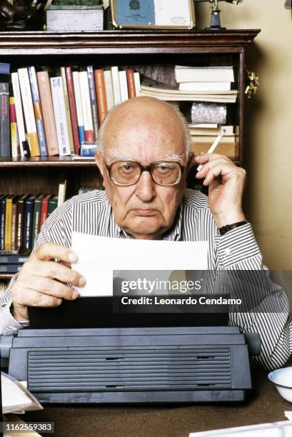 Italian writer Andrea Camilleri , Rome, Italy, May 2000.