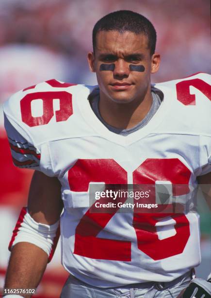 Robert Smith, Running Back for the Ohio State Buckeyes during the NCAA Big Ten conference college football game against the University of Wisconsin...